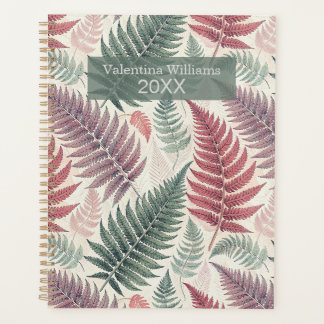 Agenda Vintage Botanical Fern Monogram