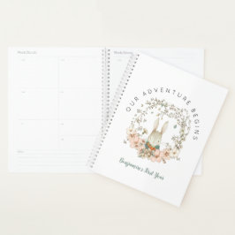 Agenda Vintage Bunny Botanic First Year Baby Book