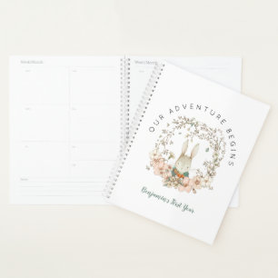 Agenda Vintage Bunny Botanic First Year Baby Book