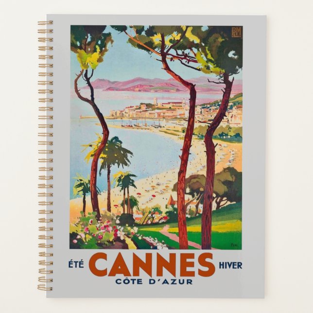 Agenda Vintage Cote D'Azur Cannes (Anverso)