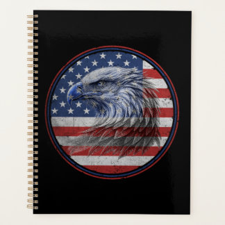 Agenda Vintage Distressed American Flag Eagle 