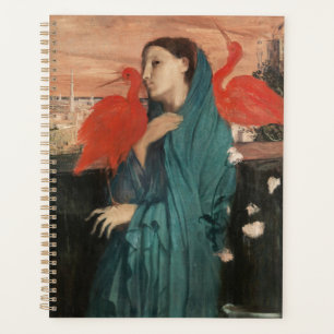 Agenda Vintage Edgar Degas Joven Mujer con Ibis Arte