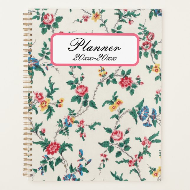 Agenda Vintage Floral (Anverso)