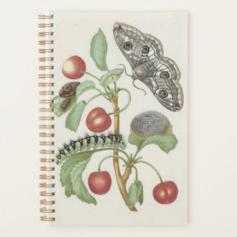 Agenda Vintage Floral Planner con Moth y Caterpillar