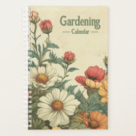 Agenda Vintage Gartenplaner mit Kamillenblüten 