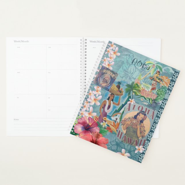 Agenda Vintage Hawaii: Aloha Greeting Planner (Demostración)