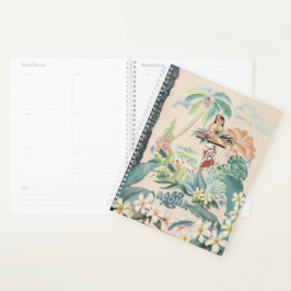 Agenda Vintage Hawaiian Travel Poster Planner