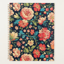 Vintage Jardín Botánico Patrón Floral Azul