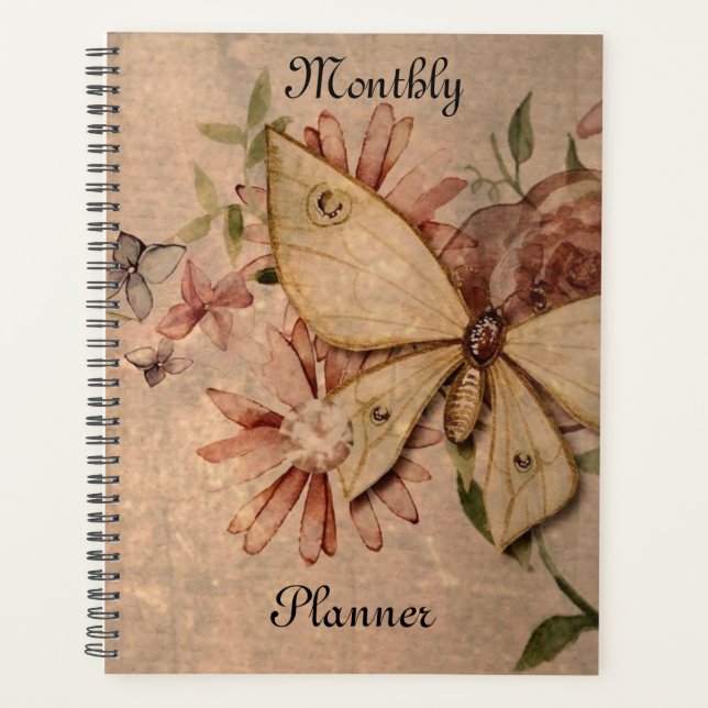 Agenda Vintage Monthly Planner (Anverso)