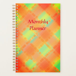 Agenda Vintage Plaid Monthly Planner