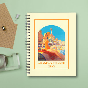 Agenda Vintage retro de la estela de Atlantic City 1930 s