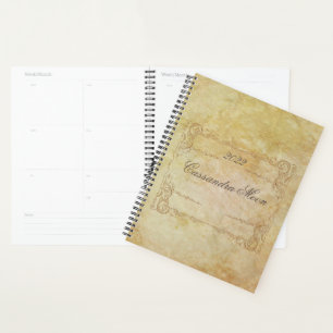 Agenda Vintage romántico personalizado