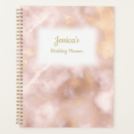 Agenda Vintage Rosa Gold Marble Wedner