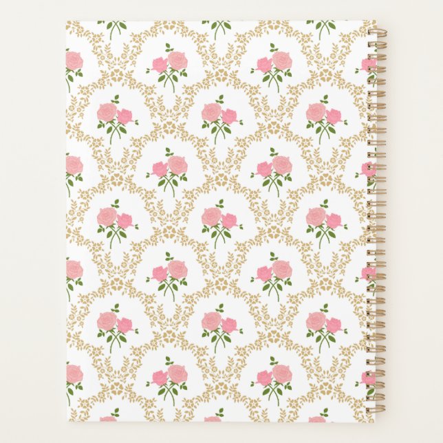 Agenda Vintage Rosas Planner (Reverso)