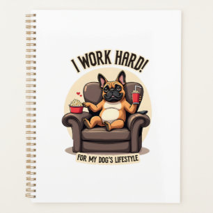 Agenda Vintage trabajo duro para el estilo de vida de mi