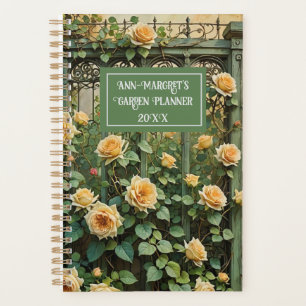 Agenda Vintage Trellis y Peach Rambling Rosa Planner
