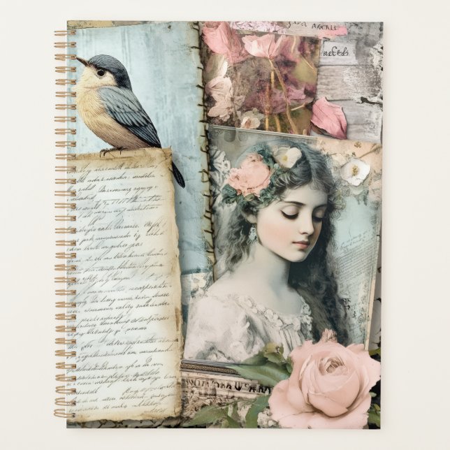 Agenda Vintage Victorian Collage (Anverso)