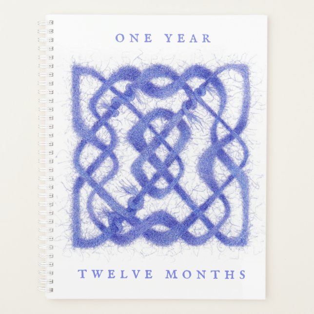 Agenda VIOLET CELTIC KNOT 8.5x11 Planner / Calendario (Anverso)
