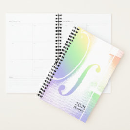 Agenda Violín arcoiris Pastel