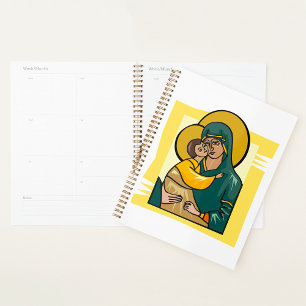 Agenda Virgen bizantina moderna María y religión infantil