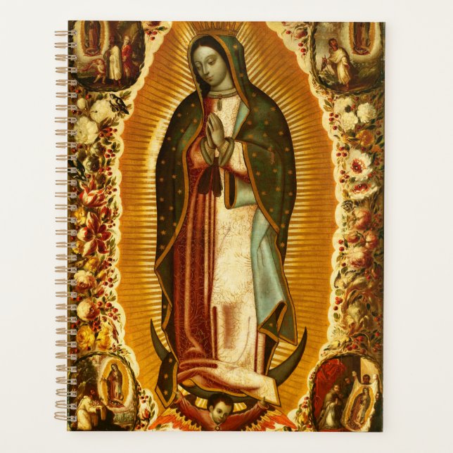 Agenda Virgen de Guadalupe Nuestra Señora Madre María (Anverso)