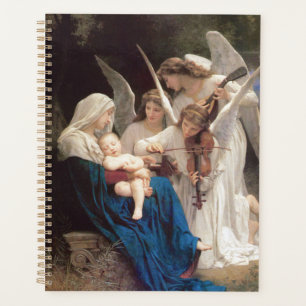 Agenda Virgen María sosteniendo la espiral del niño Jes