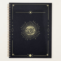 Vista cósmica - Diseño esoterico dorado