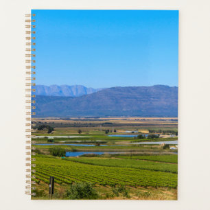 Agenda Vista de la naturaleza del viñedo Sudáfrica Cederb