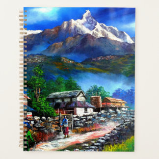 Agenda Vista Panorámica De La Montaña Everest Nepal