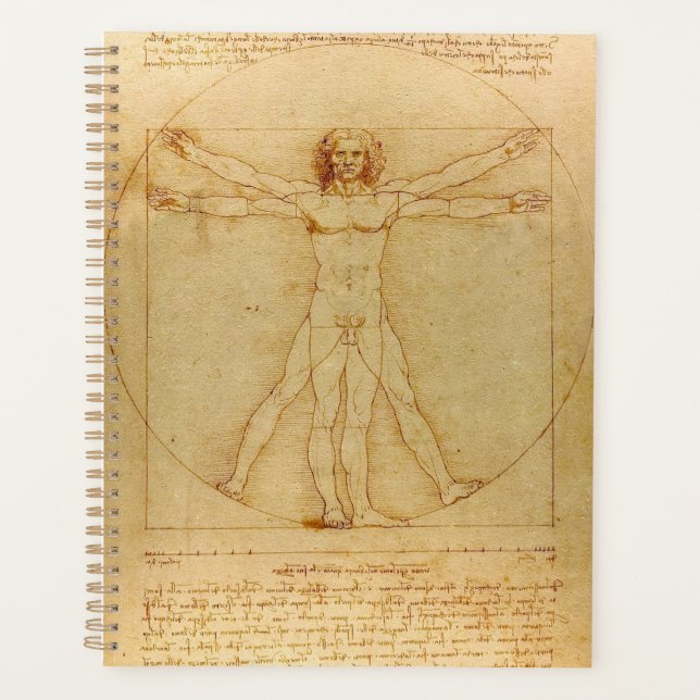 Agenda Vitruvian Man by Leonardo da Vinci (Anverso)