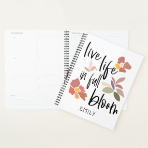 Agenda Vivir La Vida En Pleno Bloom, Cita Motivadora