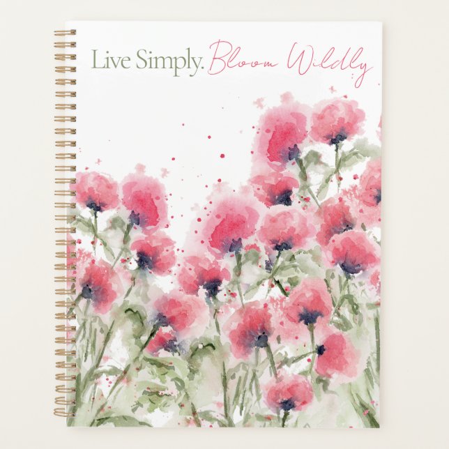 Agenda Vivir Simplemente. Bloom Willy (Anverso)
