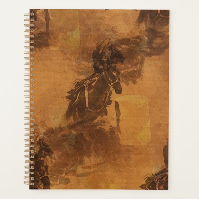 Agenda Vivo En La Carrera Del Barrel - Evento De Rodeo (Anverso)