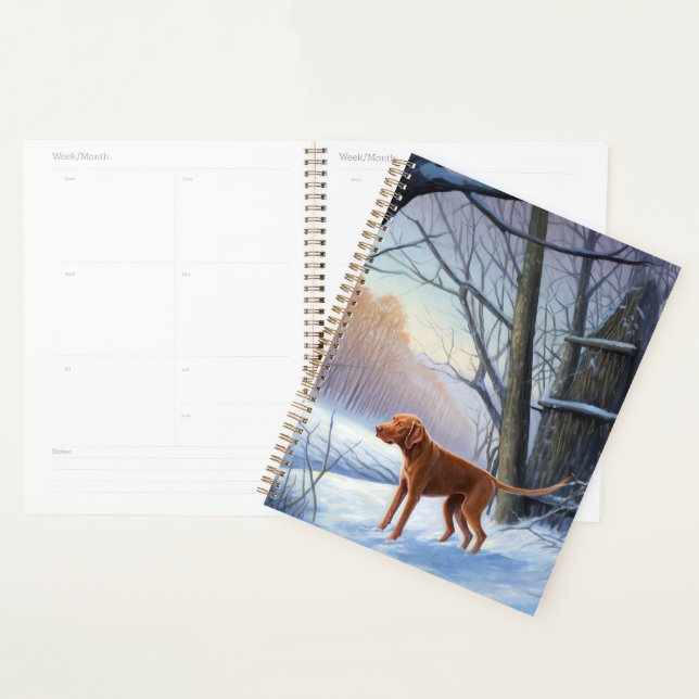 Agenda Vizla Deja que nieve Navidad  (Demostración)