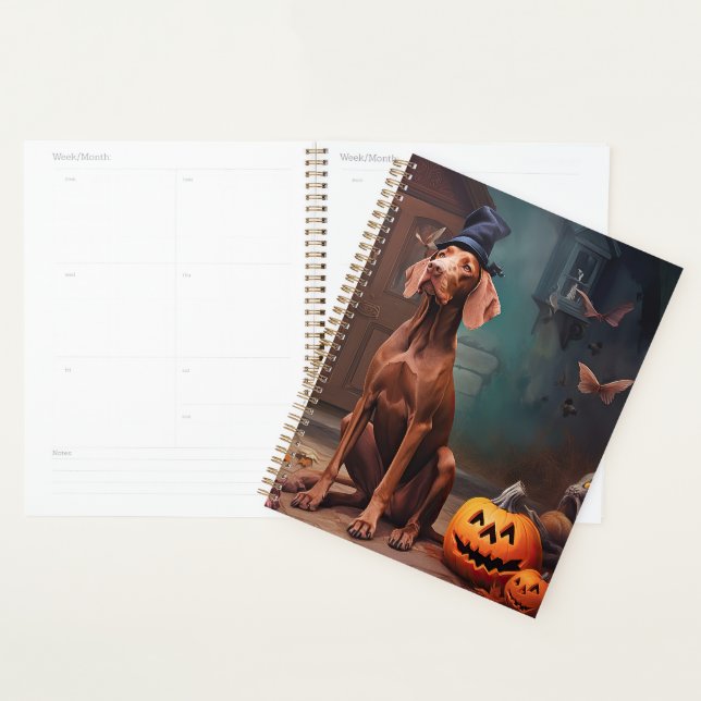 Agenda Vizsla Pumpkins Halloween Scary (Demostración)