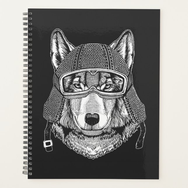 Agenda Volf Dog Motorcycle Rider (Anverso)