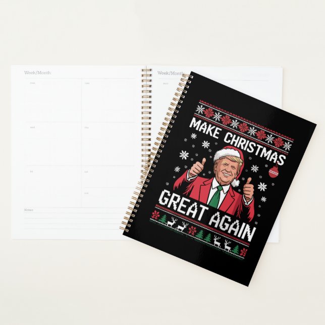 Agenda Vuelve a hacer grande la Navidad Trump pijama feo  (Demostración)