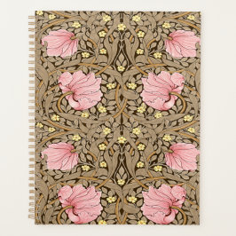 Agenda W Morris Pimpernel Pattern en rosa y sepia