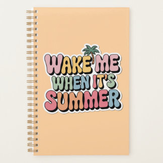 Agenda Wake Me When's Summer Retro Vibes Planner