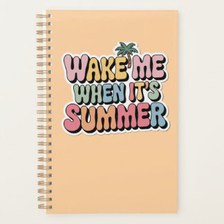 Agenda Wake Me When's Summer Retro Vibes Planner