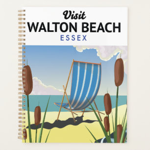 Agenda Walton Beach, afiche de viaje de Essex Seaside