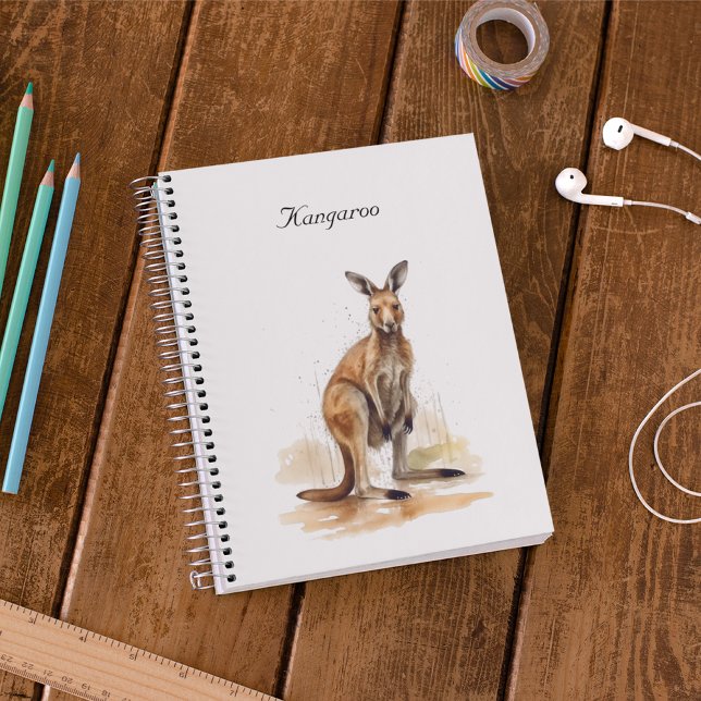 Agenda Wanderer de Outback: personalizado canguro acuarel (Subido por el creador)