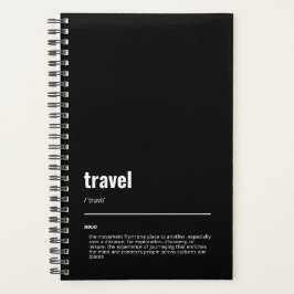 Agenda WanderTag - Travel Black Planner 2026