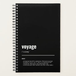Agenda WanderTag - Voyage Black Planner 2026