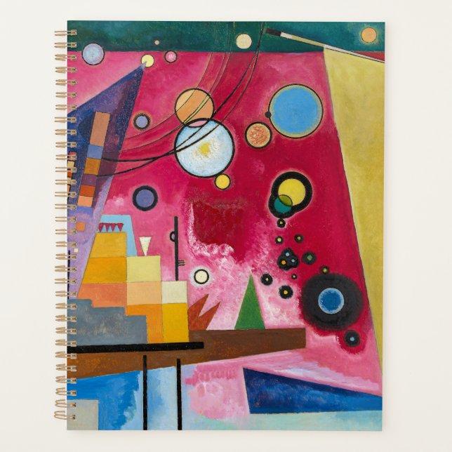 Agenda Wassily Kandinsky Heavy Red 1924 Arte Abstracto (Anverso)