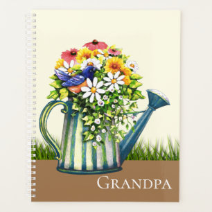 Agenda Water Can con flores silvestres