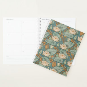 Agenda Water Lilies Lily Naturaleza Art Nouveau