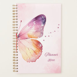Agenda Watercolor Butterfly Planner