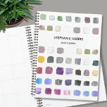 Agenda Watercolor Personalized 2023 Planner<br><div class="desc">This Planner is decorated with a watercolor pattern in soft muted shades. Perfect for an artist or someone who enjoys painting. Personalize it with your name or monogram and the year. Use the Customize Further option to change the text size, style, or color if you wish. Original Watercolor Pattern ©...</div>