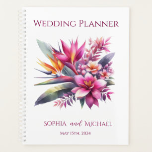 Agenda Watercolor Tropical Bliss-Boda-Planner